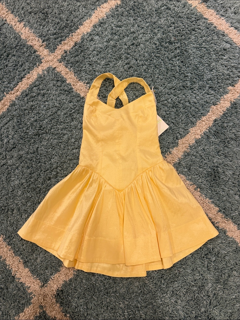 Show Me Your MuMu Yellow Mini Sundress